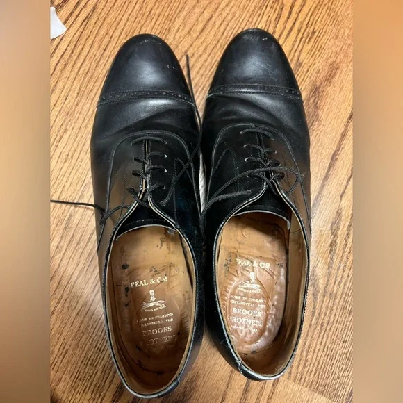 Peal & Co LTD Brooks Brothers brown cap toe shoe, size 11.5, GUC Brooks Brothers Peal & Co. Brown Leather Captoe Oxford Dress  main image 2